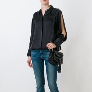 NWOT Equipment Parker Black Blouse